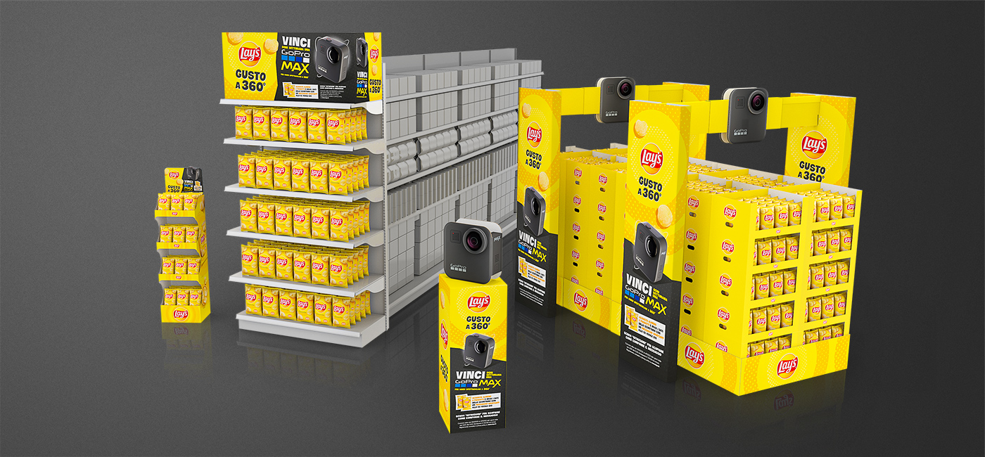 LAY's promo summer visione insieme materiali POS in-store