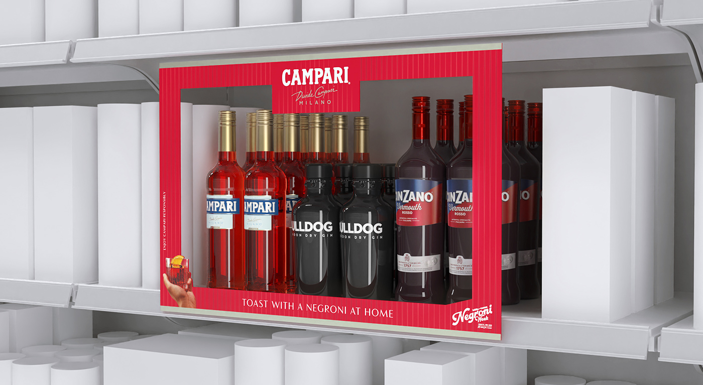 campari Negroni week materiale POS