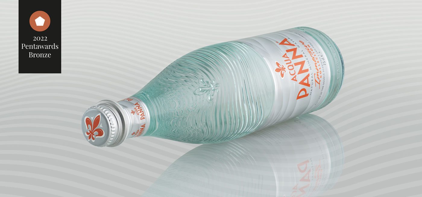 Pentawards 2022 Acqua Panna bottle Photography