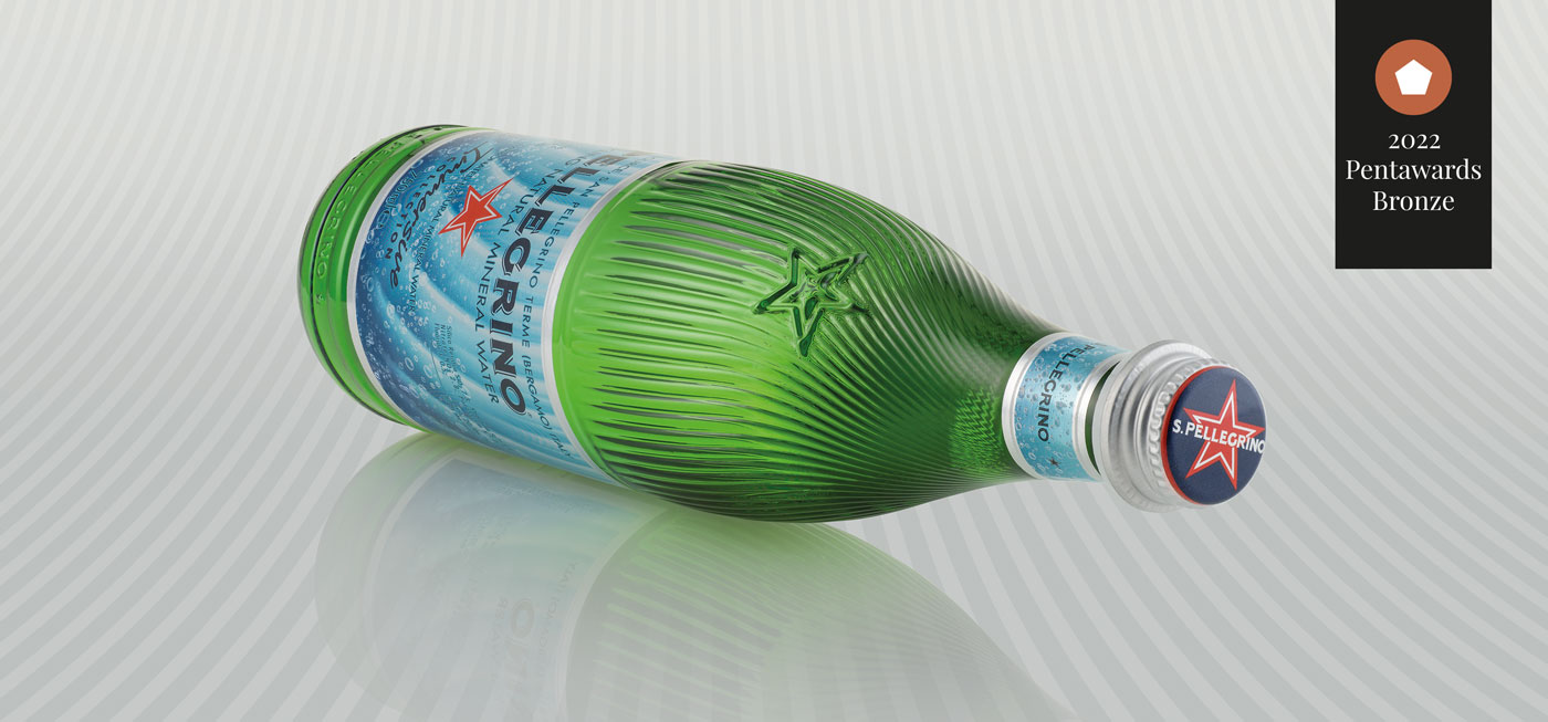 Pentawards 2022 SanPellegrino bottle photography